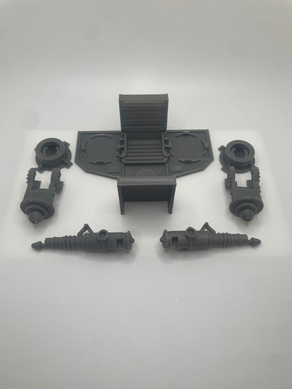 Star Wars Rebel Transport Cannons Mount & Base Repro Part 1982 Vintage Kenner