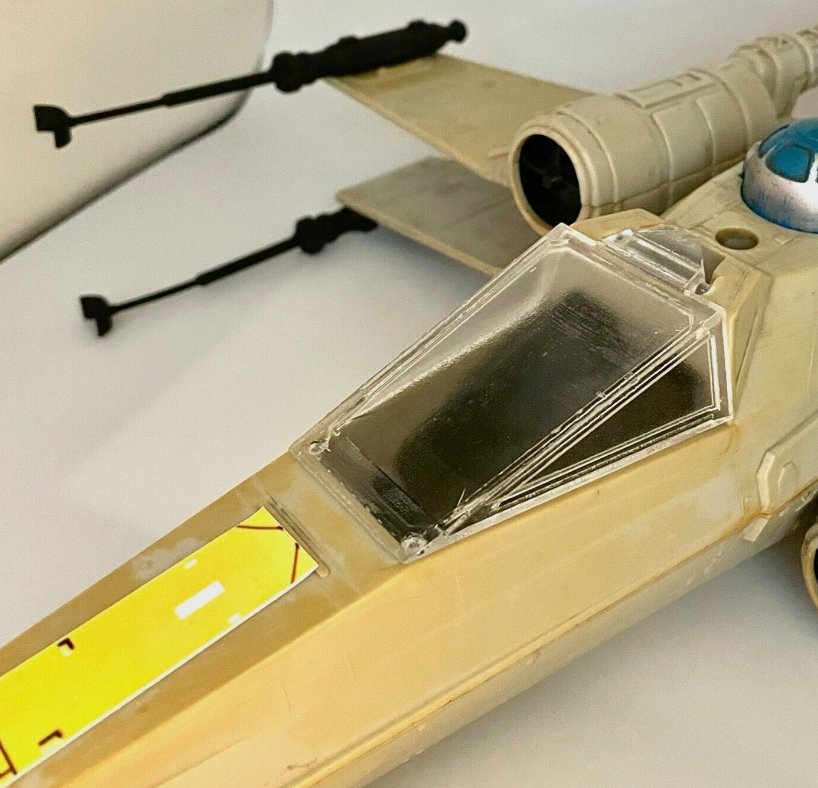 Star Wars X Wing Canopy & Laser Cannons Set Repro Part 1978 Vintage Kenner
