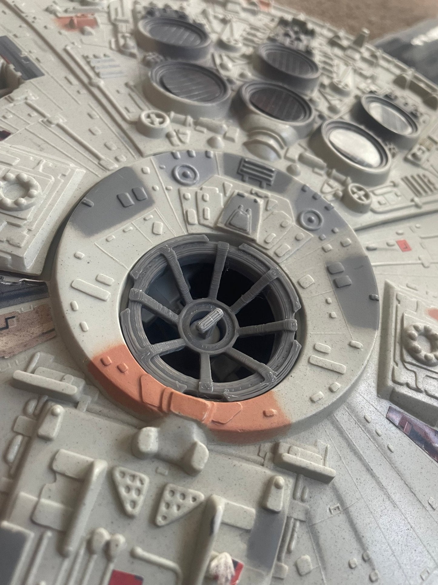 Star Wars Millennium Falcon Gun Turret Window Glass Repro Part 1979 Vintage Kenner