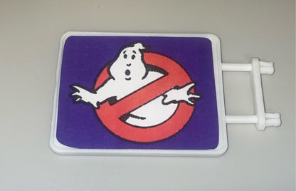 Real Ghostbusters Firehouse Reproduction Sign 1987 Vintage Kenner