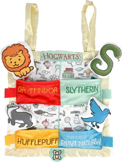 Harry Potter Hogwarts House Peek a Boo On The Go Activity Toy Lovey Security Blanket
