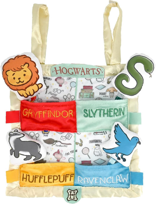 Harry Potter Hogwarts House Peek a Boo On The Go Activity Toy Lovey Security Blanket