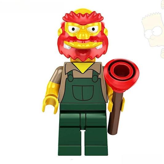 Simpsons Lego Custom Minifigure - Willie