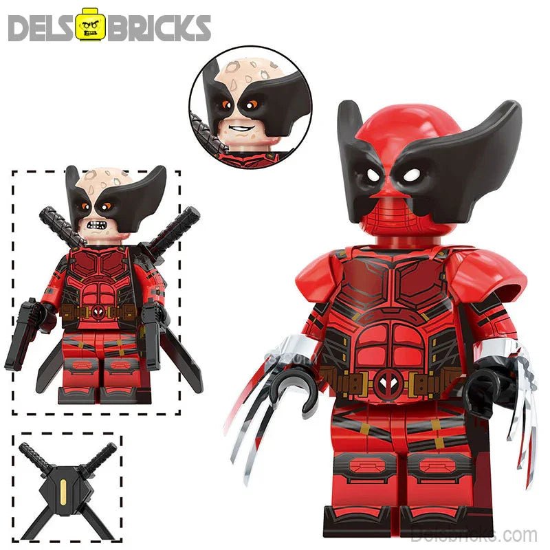 Marvel Lego Custom Minifigure - Wolverinepool