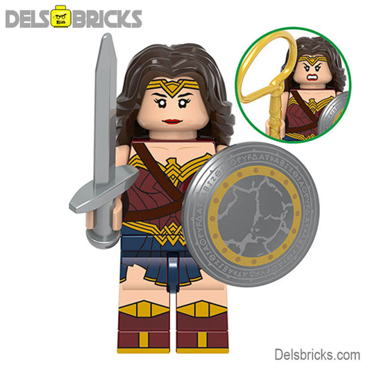 Wonder Woman Justice League Lego Minifigures Custom Toys