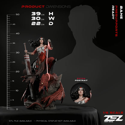 DC Comics Statue - Absolute Wonder Woman (1:6 Scale & Bust)