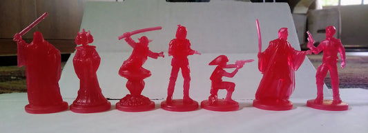 Set of 7 Hasbro Star Wars Hologram Mini Figures