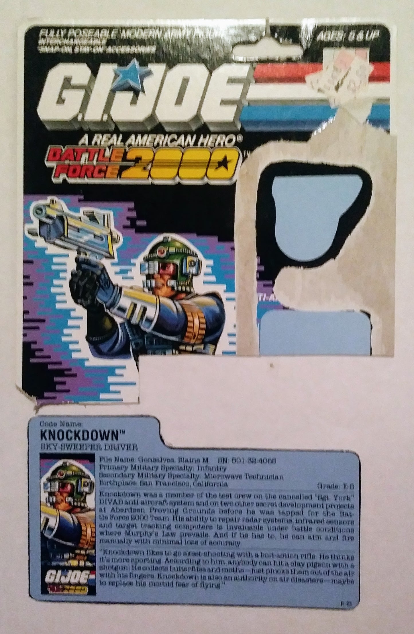 G.I. Joe action figure - Knockdown (Sky-Sweeper Driver)