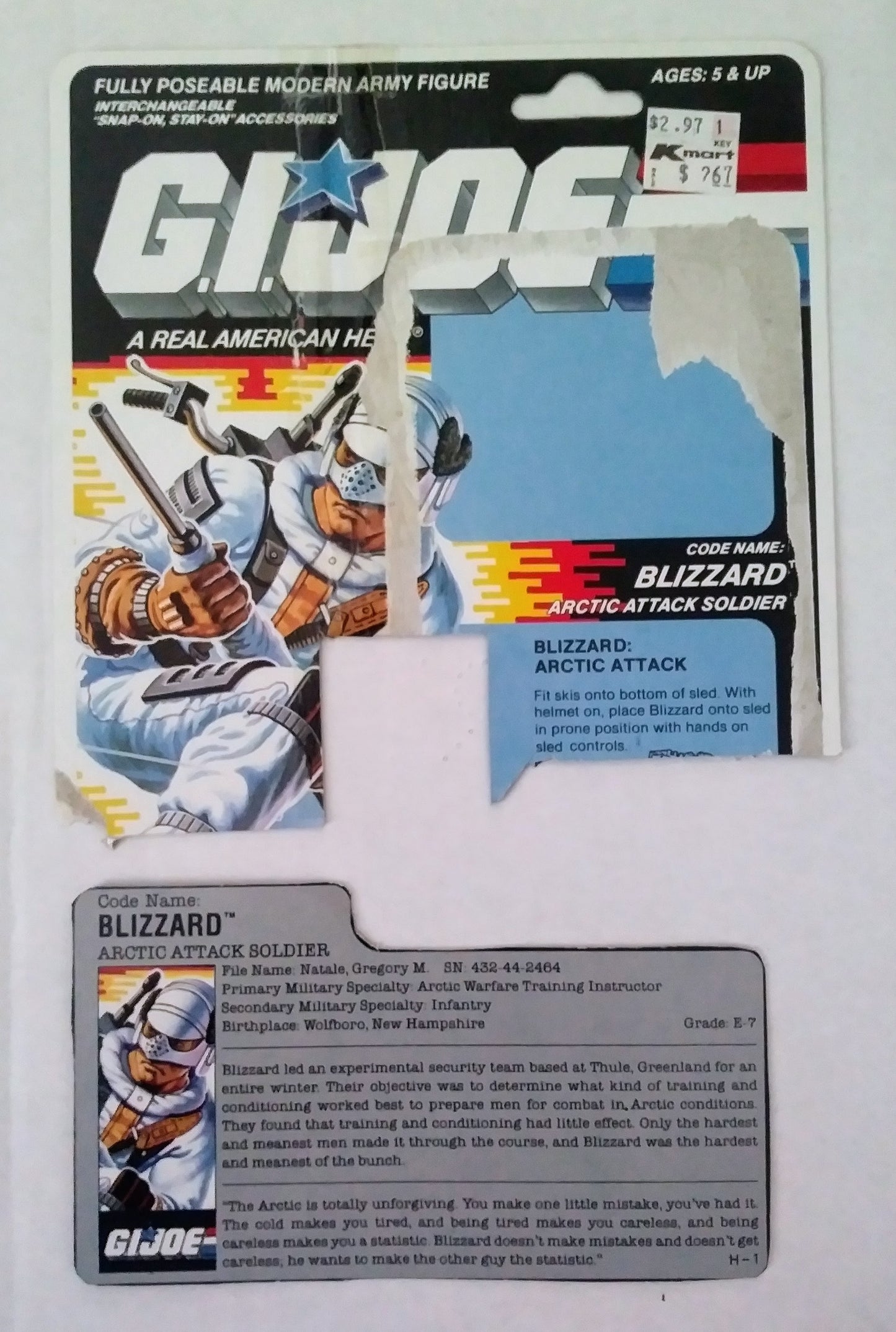 G.I. Joe action figure - Blizzard (Arctic Attack Soldier)