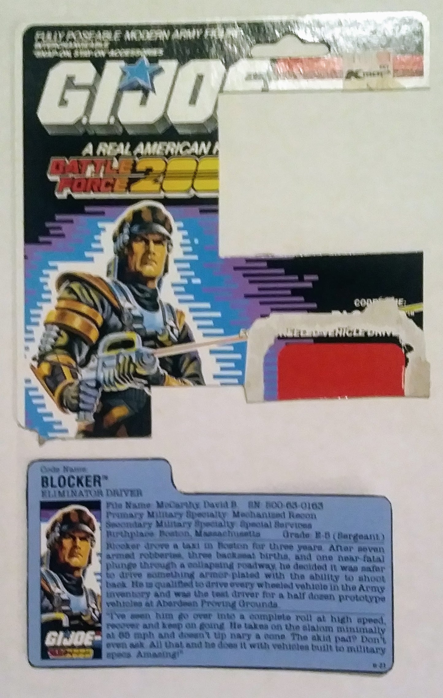 G.I. Joe action figure - Blocker (Eliminator Driver)