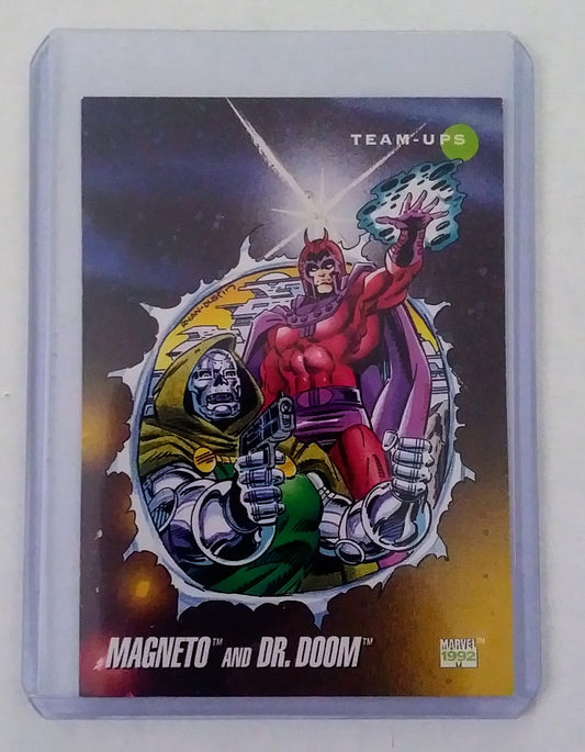 Marvel Universe Card - 1992 #078 Magneto and Dr. Doom
