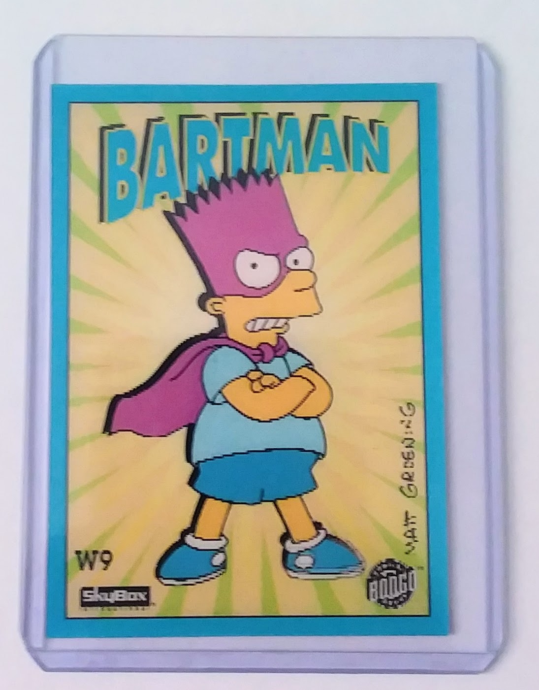 Simpsons Trading Card - 1993 #W9 Bartman (Wiggle)