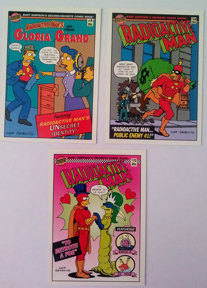 Simpsons Trading Card set - Radioactive Man