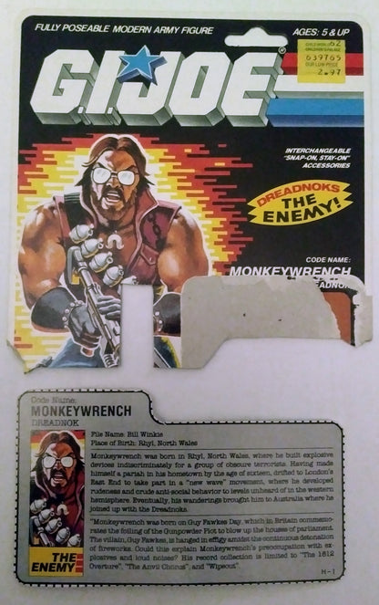 G.I. Joe COBRA action figure - Monkeywrench (Dreadnok)