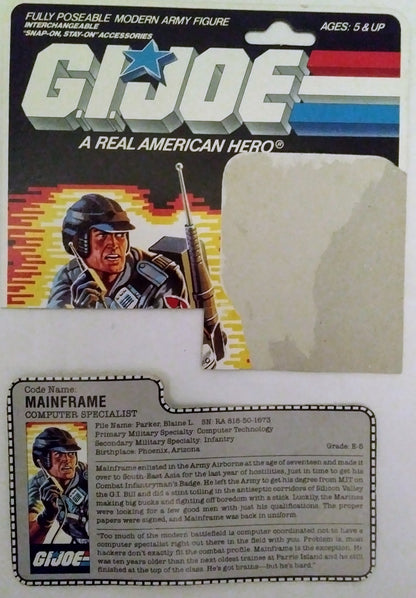 G.I. Joe action figure - Mainframe (Computer Specialist)