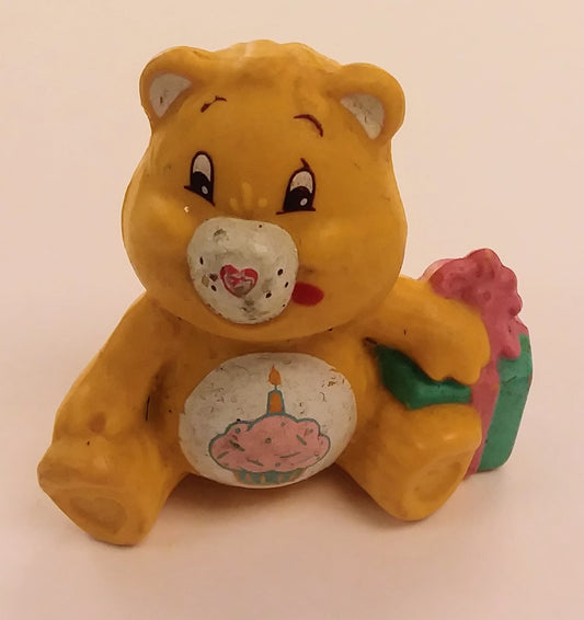 Care Bears mini figure - Birthday Bear (with gift)