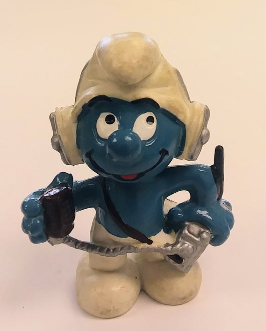 Smurfs PVC figure - CB Operator Smurf