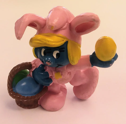 Smurfs PVC figure - Smurfette (Easter Bunny)