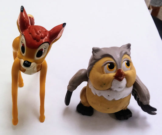 Disney Happy Meal toy set - Bambi and Owl