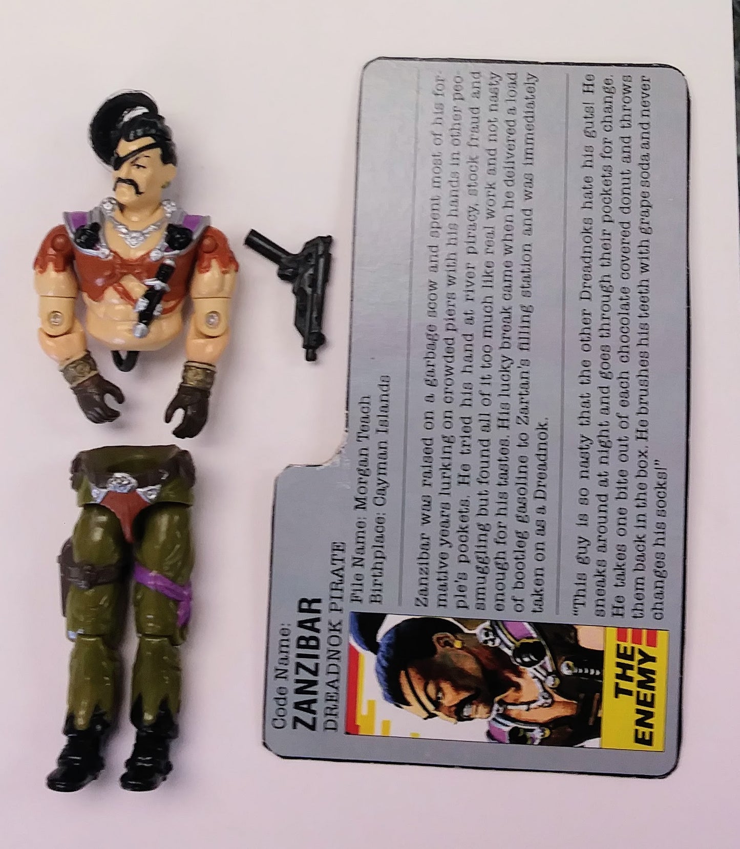 G.I. Joe Vehicle with figure - Dreadnok Air Skiff with Zanzibar