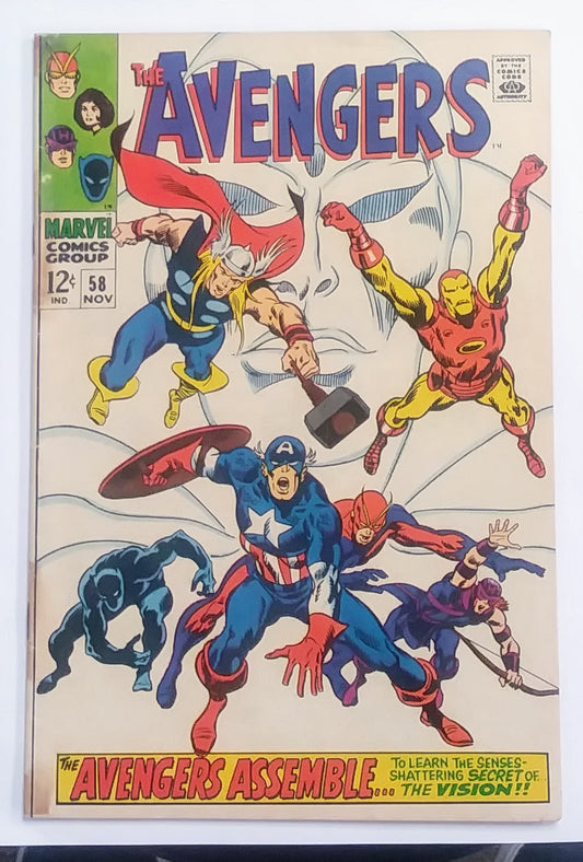 Avengers #058, Marvel Comics (November 1968)