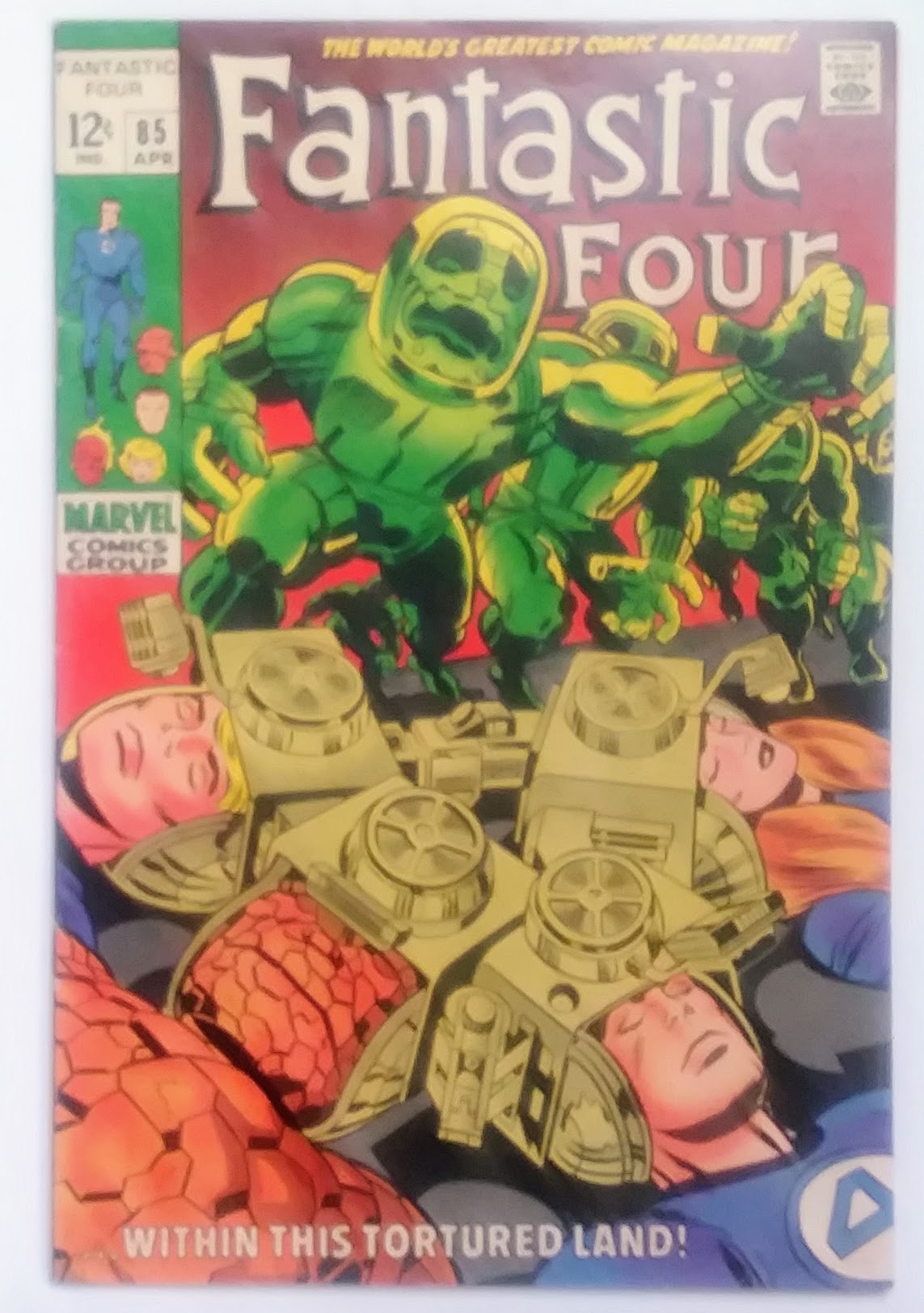 Fantastic Four #085, Marvel Comics (April 1969, VG)