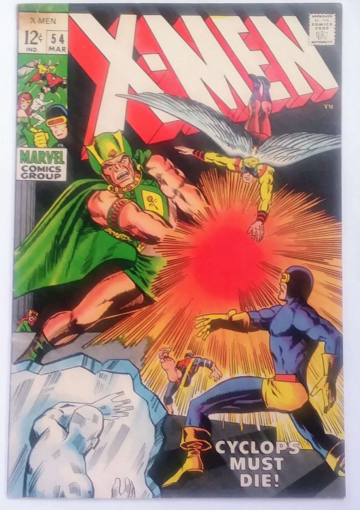 X-Men #054, Marvel Comics (March 1969, G/VG)