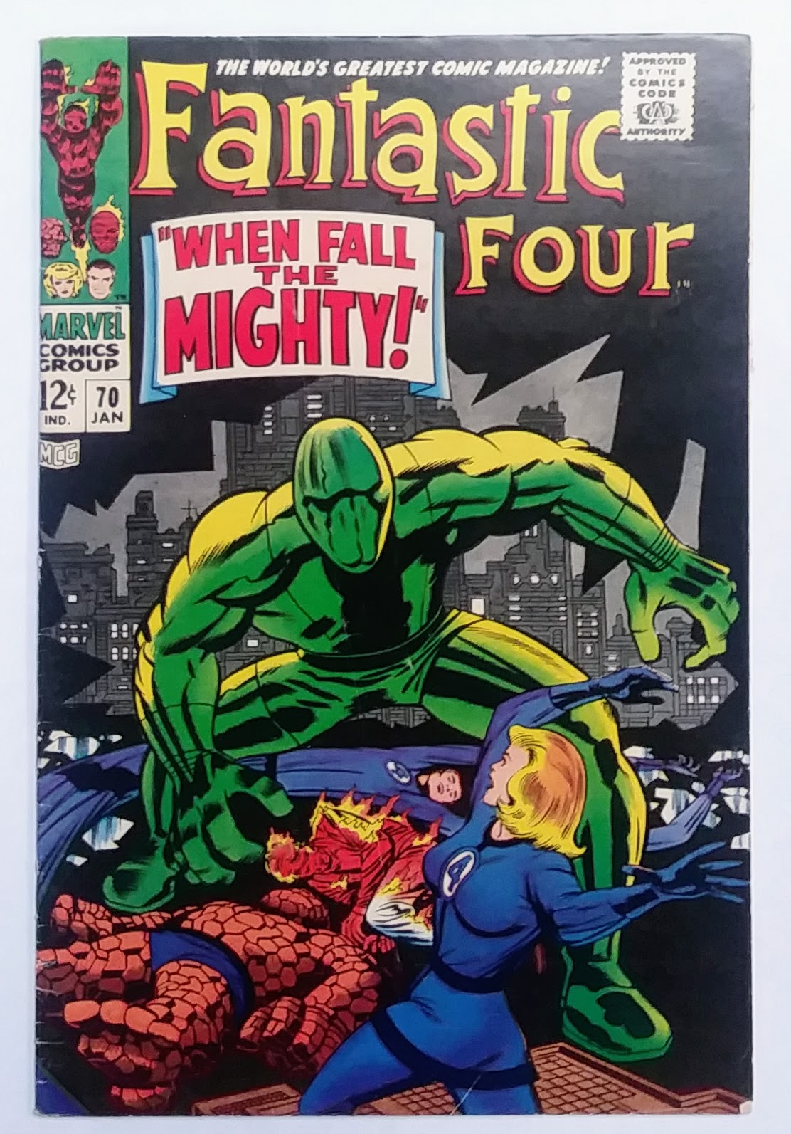 Fantastic Four #070, Marvel Comics (January 1968, VG-)