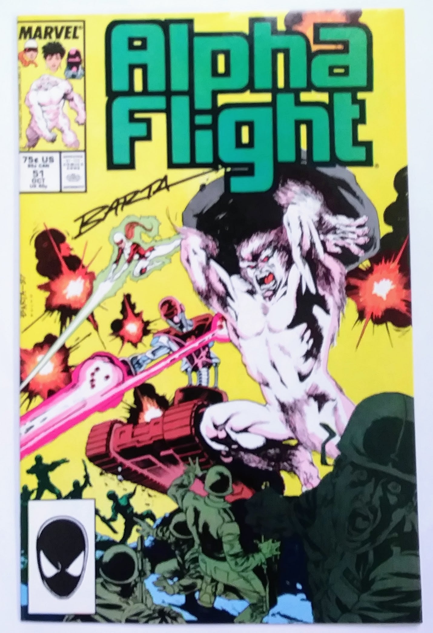 Signed Comics: Alpha Flight #51, Marvel Comics