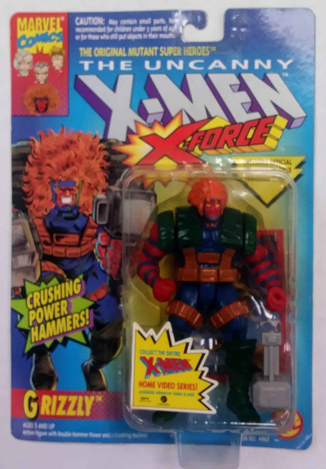 Marvel carded action figure - Grizzly (X-Force)