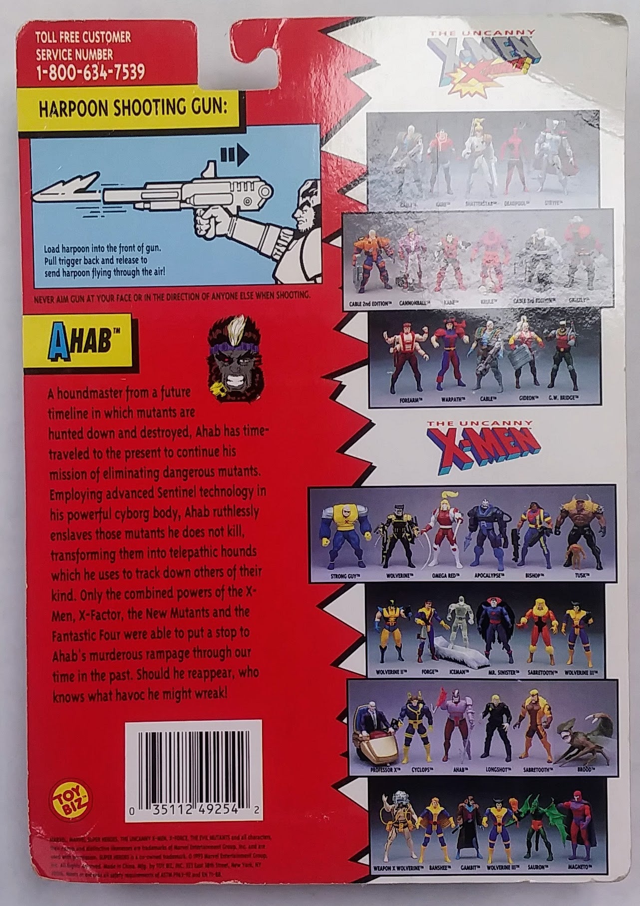 Marvel carded action figure - Ahab (Evil Mutants)