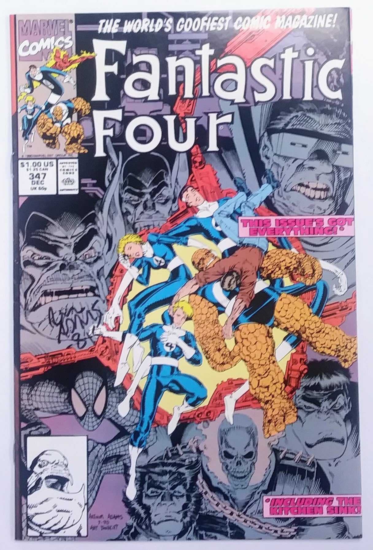 Signed Comics: Fantastic Four #347, Marvel Comics