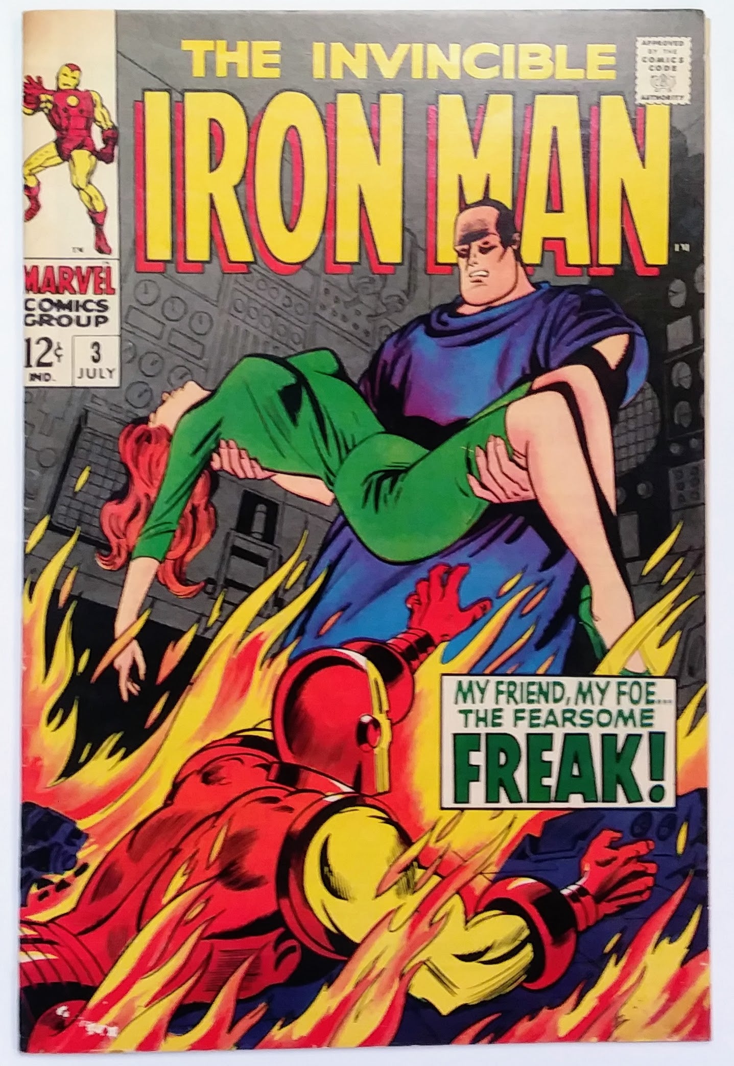 Iron Man #003, Marvel Comics (July 1968, VG)