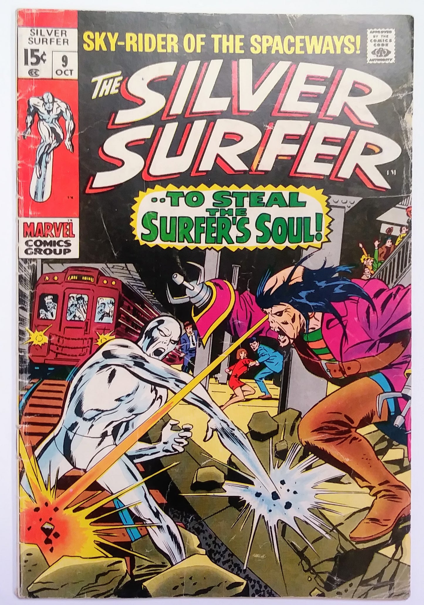 Silver Surfer #09, Marvel Comics (October 1969, VG-)