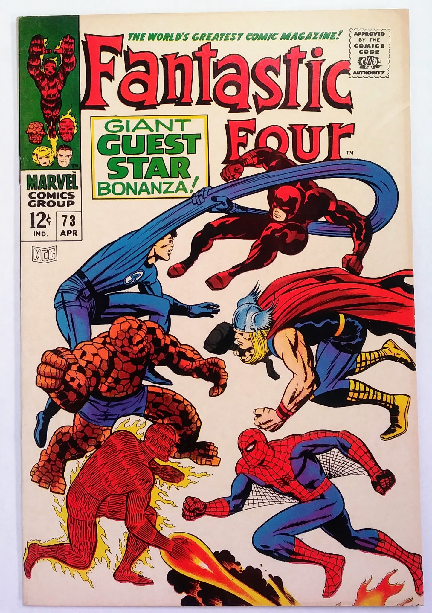 Fantastic Four #073, Marvel Comics (April 1968, VG/F)