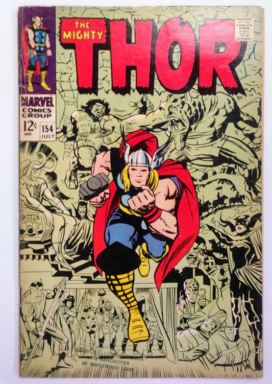 The Mighty Thor #154, Marvel Comics (July 1968)