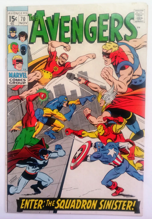 Avengers #070, Marvel Comics (November 1969)