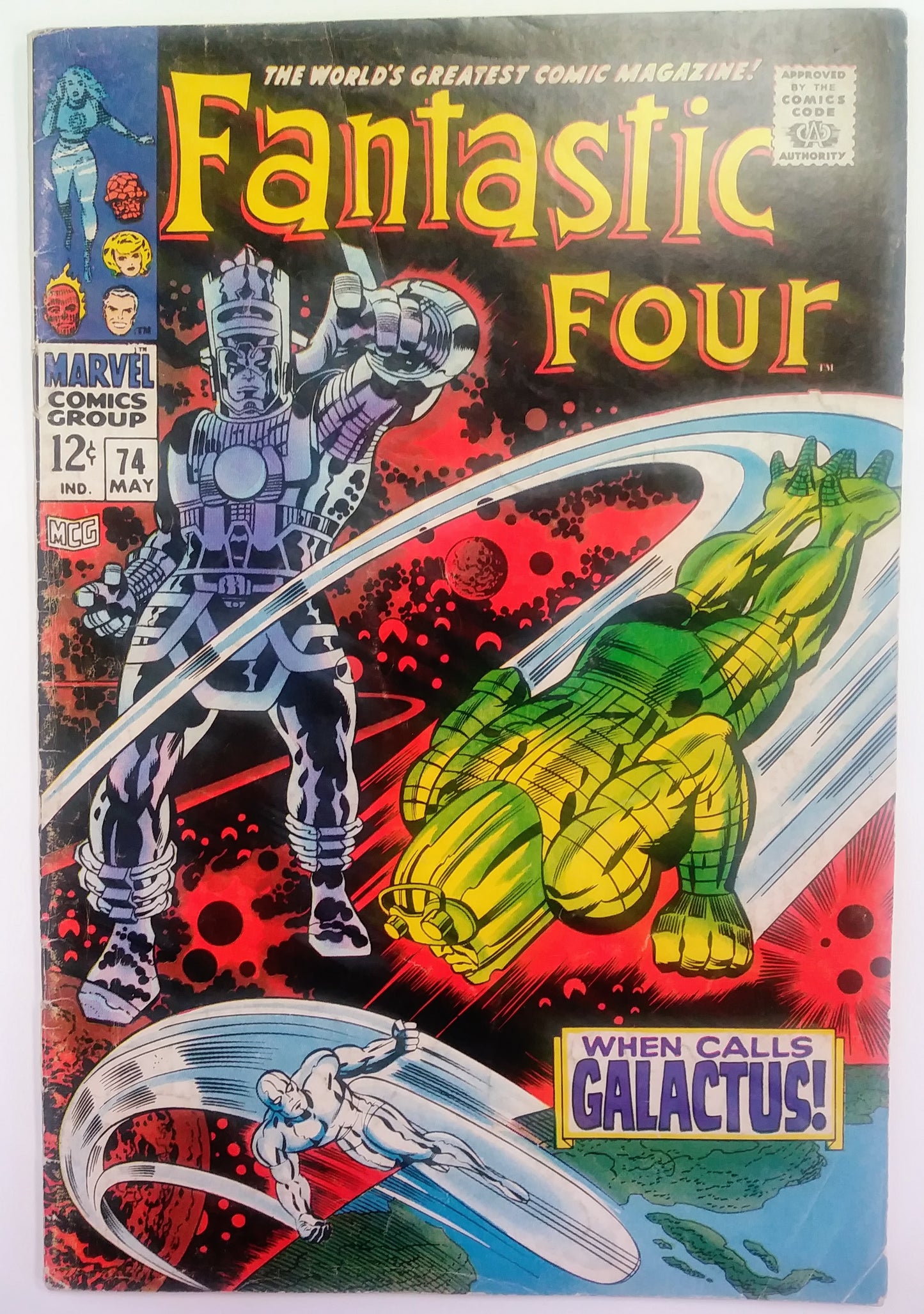 Fantastic Four #074, Marvel Comics (May 1968, VG)