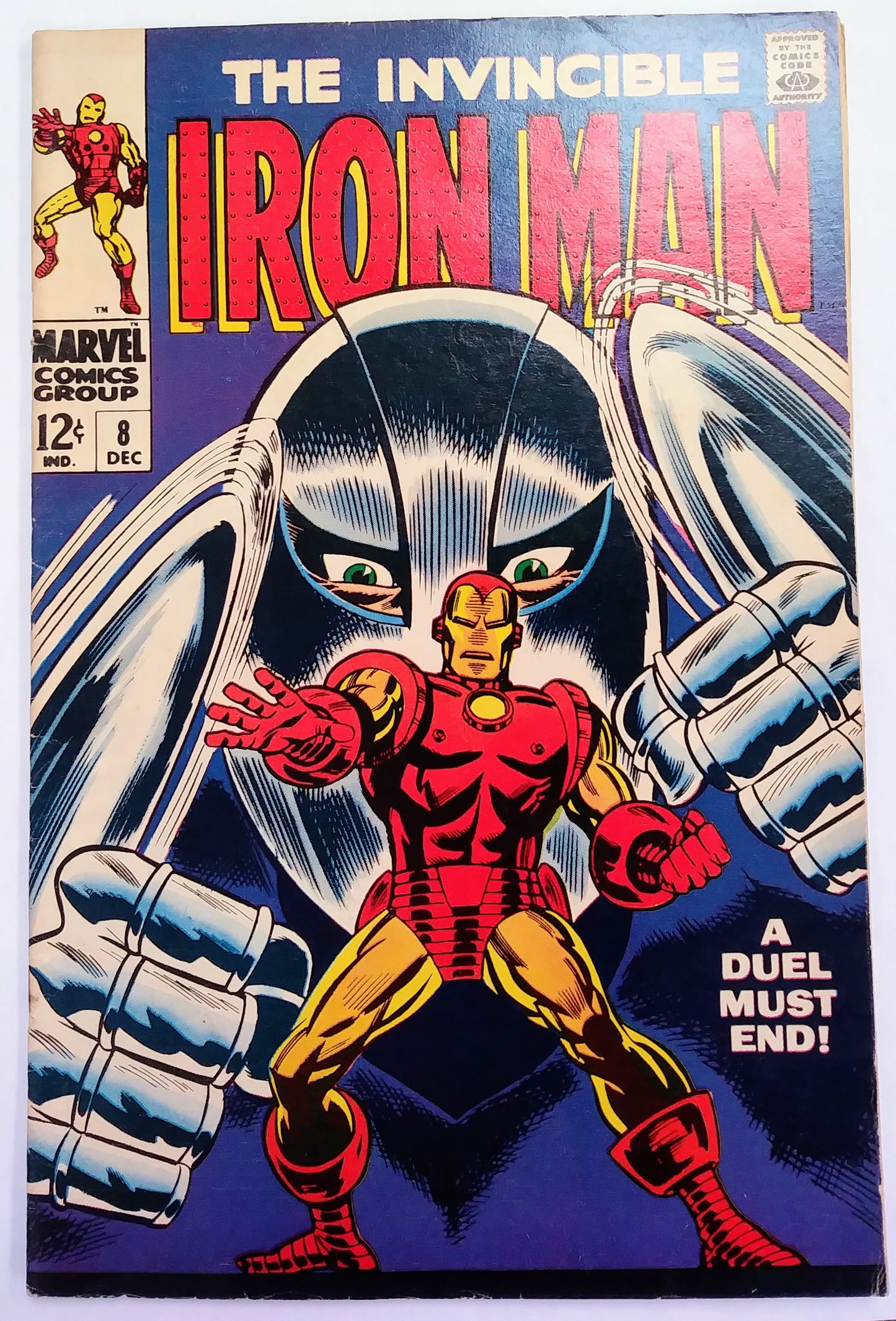 Iron Man #008, Marvel Comics (December 1968, Good)