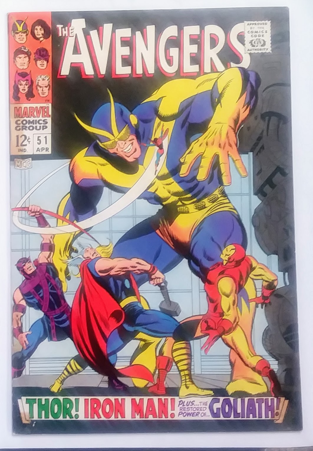 Avengers #051, Marvel Comics (April 1968, GD+)