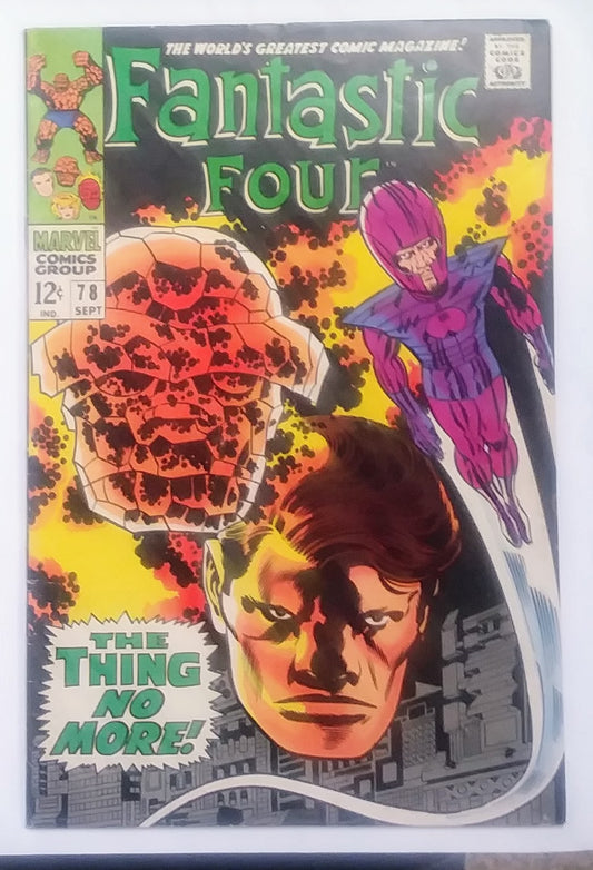 Fantastic Four #078, Marvel Comics (September 1968, GD+)